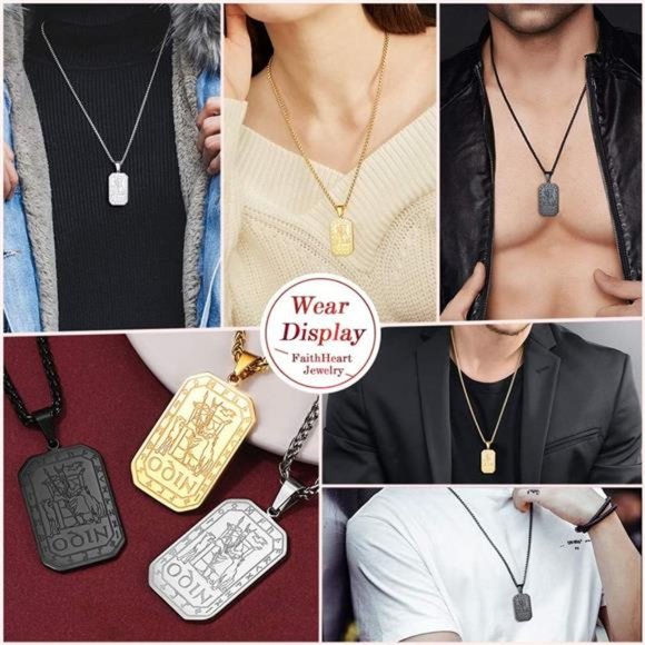 Norse Viking Spear Head Necklace,Vintage Nordic Amulet Pendant Stainless Steel - Picture 3 of 6